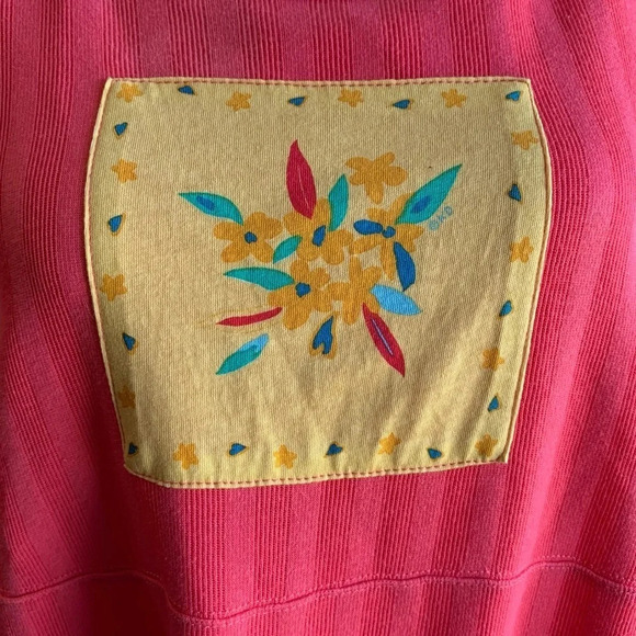 KEN Done Down Under Summer Dress Medium Coral Short Sleeve T-Shirt Dress… - Picture 3 of 5